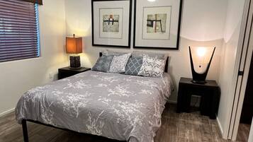 Desk, iron/ironing board, travel crib, WiFi