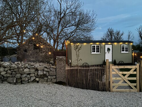 The Shepherds Hut Galway is down a quiet country lane just 15 mins from Galway.