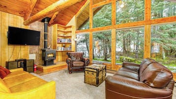 TV, fireplace, DVD player