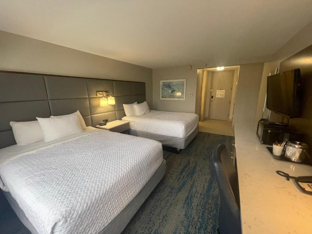 Room, 2 Queen Beds, Non Smoking | Iron/ironing board, WiFi (free)