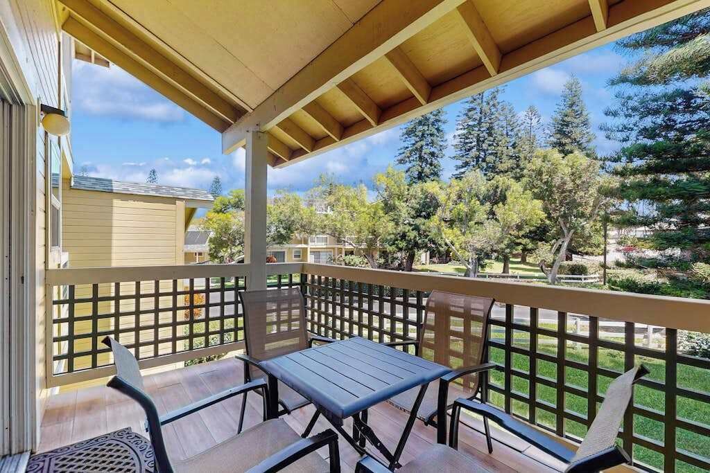 Lovely place to enjoy your coffee from your private lanai or a glass of wine in the evening.  