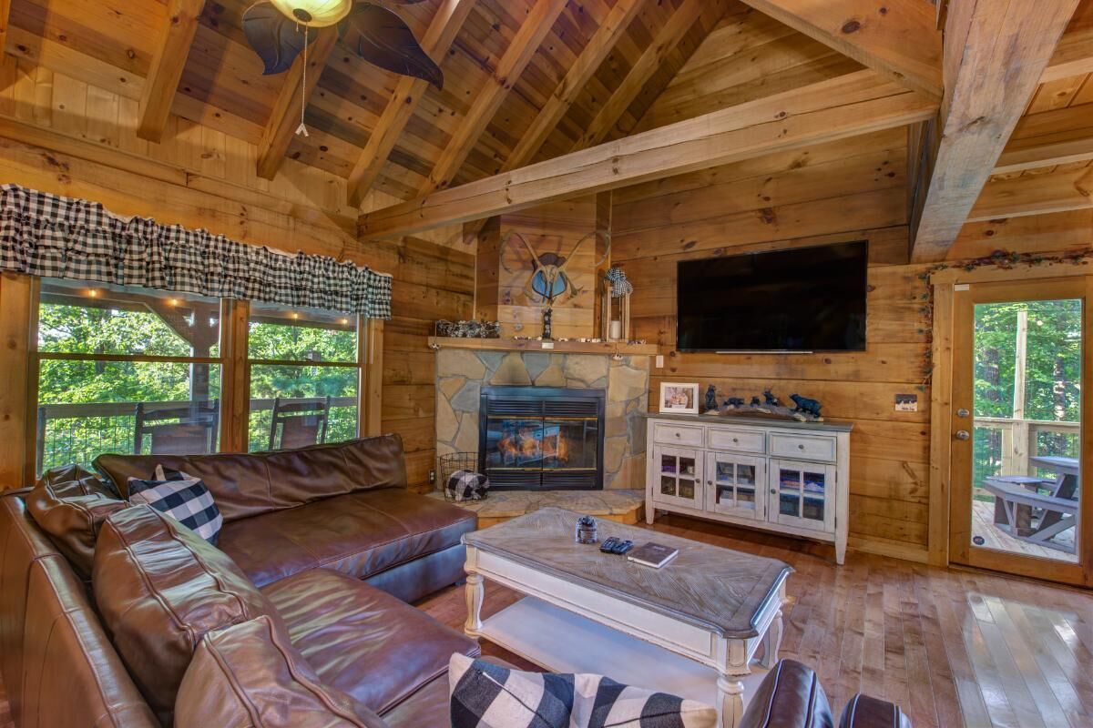 Ferienhaus, Mehrere Betten (Bears on Beach Front) | Wohnbereich