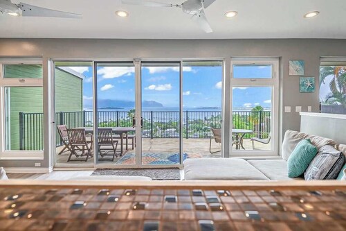 Two-Story Ocean-View Kaneohe Home with Big Deck