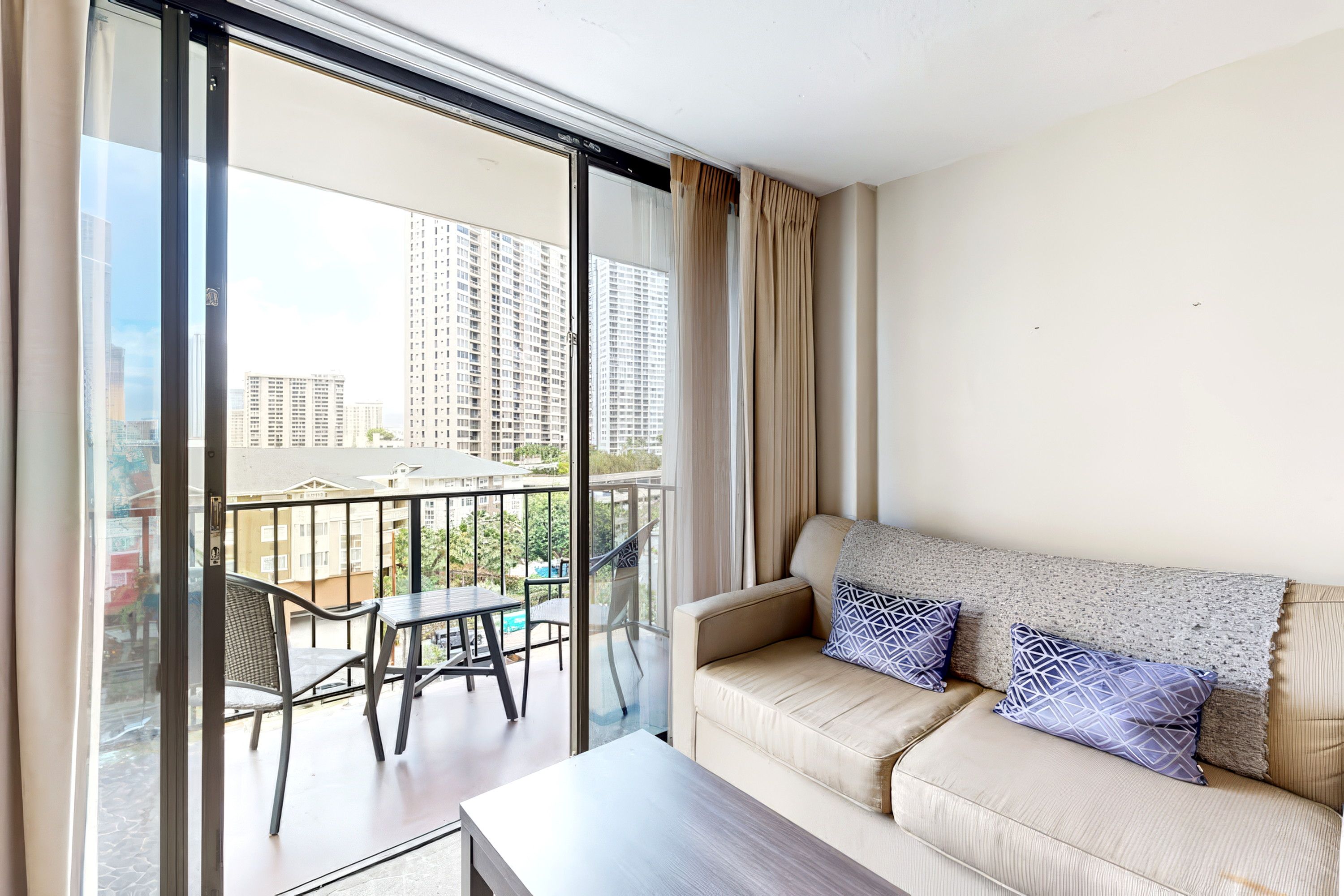 A versatile living space feature offering comfortable seating by day and a convenient sleeping option by night.
