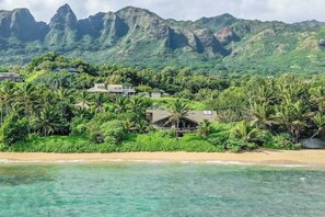 On the beach - Beachfront Anahola Home with Ocean Views, Hot Tub & Beach Gear (Anahola)
