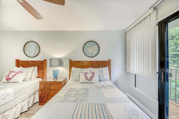 2 bedrooms, desk, iron/ironing board, travel crib