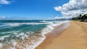 A beach with clear skies and waves. - NEW Fall Deal Water-Slide Resort Days at Oceanfront Waipouli (Kapaa)