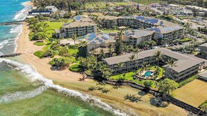 A resort with multiple buildings, a beach, and a pool. - *New* Kapaa Family Retreat with Two Pools and Lanai (Kapaa)