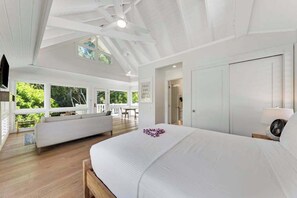 Iron/ironing board, WiFi, bed sheets - Anini Beach Home with Guesthouse, Steps to Sand (Kilauea)