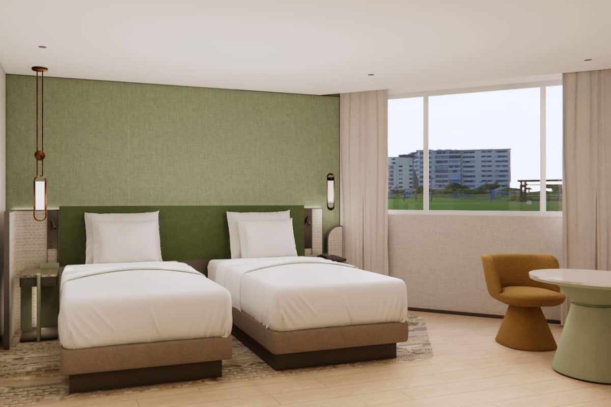 In-room safe, blackout drapes, cribs (free), WiFi (free)