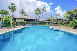 Pool - Bright Two-Story Princeville Condo with W/D, Pool & Free WiFi (Princeville)
