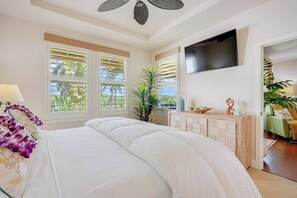 Desk, iron/ironing board, WiFi, bed sheets - Sunset-Vista Poipu Condo with AC, Lanai, W/D & Onsite Pool (Koloa)