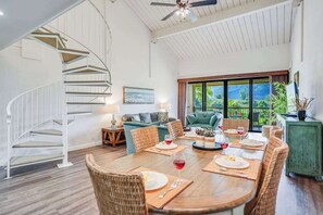 Dining - Roomy Princeville Loft with Pool, Hot Tub & Grills (Princeville)