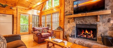 單棟房屋, 1 張特大雙人床及 1 張梳化床 (Lazy Bear Lodge) | 客廳