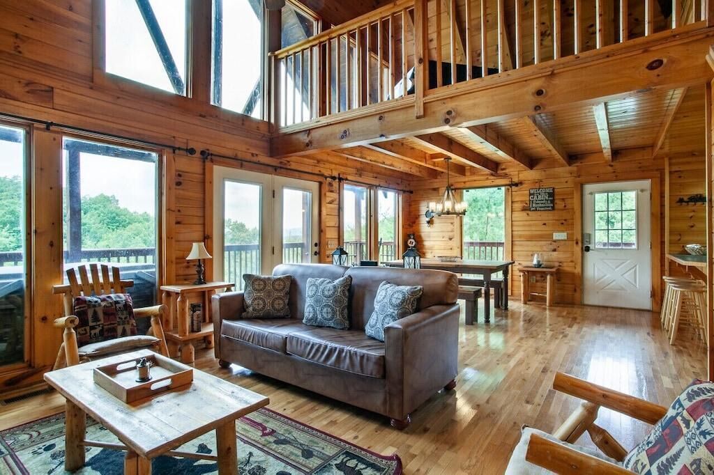 Ferienhaus, Mehrere Betten (Kick Back Shack) | Wohnbereich