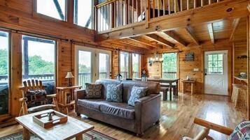 Ferienhaus, Mehrere Betten (Kick Back Shack) | Wohnbereich