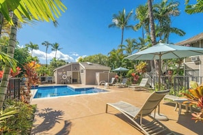 Pool - Wake Coursefront in a Wailea Condo with Pool, Hot Tub & Ocean View (Kihei)