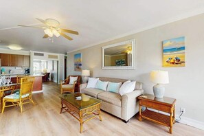 TV, offices - Breathtaking Ocean-View Lahaina Condo with Pool, Hot Tub & AC (Lahaina)