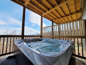 Ferienhaus, Mehrere Betten (Smoky Mountain Dreams) | Außen-Whirlpool
