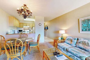 TV, DVD player, offices - Kihei Condo with AC & Shared Pool - Waves Await (Kihei)
