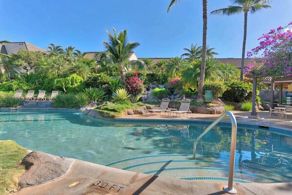 Pool - Ocean-View Kihei Condo with Pools, Hot Tub, Tennis & Grill (Kihei)