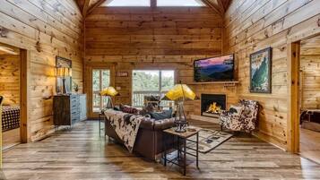 Maison, Plusieurs lits (Willow Heights Lodge) | Aire de séjour