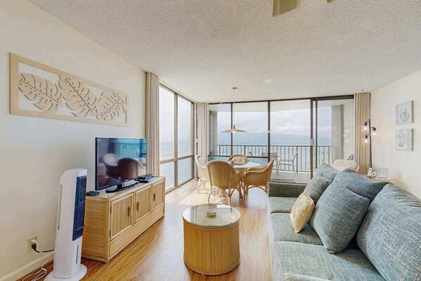 TV - Unwind in a Peaceful Maui Oceanfront Condo with Pool & Balcony (Lahaina)