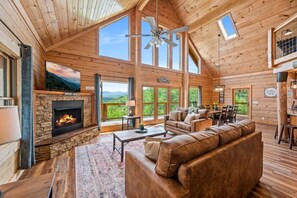 Ferienhaus, Mehrere Betten (Rustic Retreat) | Wohnbereich