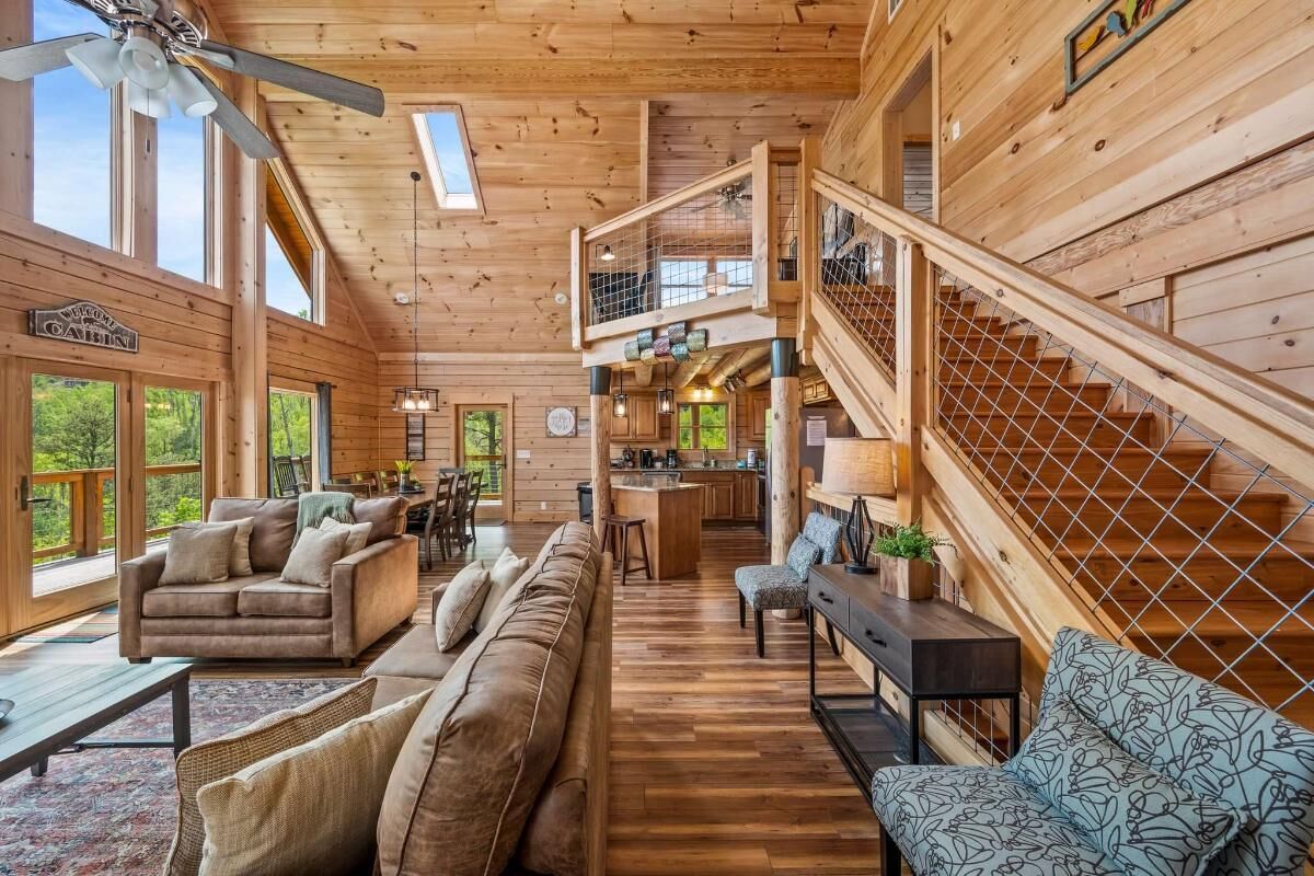 Ferienhaus, Mehrere Betten (Rustic Retreat) | Wohnbereich