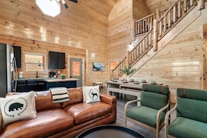House, Multiple Beds (Lykke Lodge) | Living area - Lykke Lodge (Pigeon Forge)