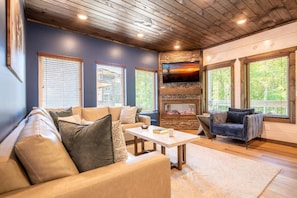 Ferienhaus, Mehrere Betten (Smoky Mountain Sapphire) | Wohnbereich