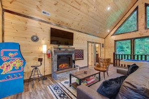 Ferienhaus, Mehrere Betten (Dreamcatcher Lodge) | Wohnbereich