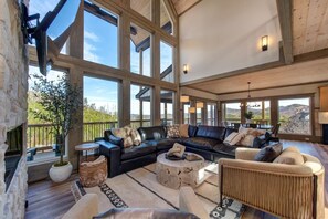 Ferienhaus, Mehrere Betten (CoCo Bear Lodge) | Wohnbereich