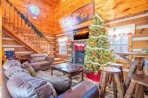 Ferienhaus, 1 King-Bett (Antlers Haven) | Wohnbereich