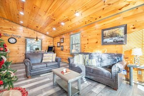 Rumah, 1 Tempat Tidur King dengan tempat tidur Sofa (Eagles Nest Hideaway) | Area keluarga