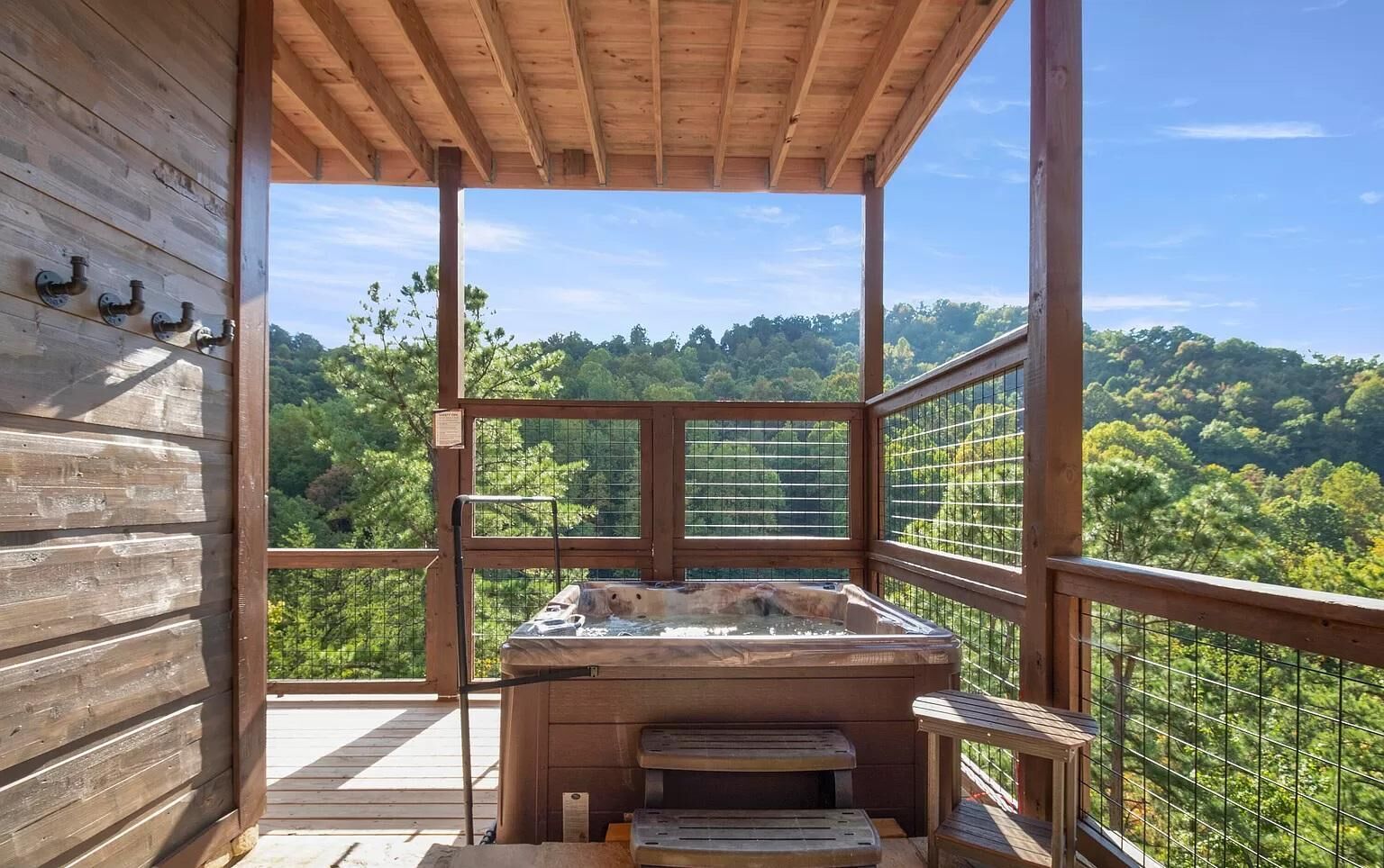 Utendørs boblebad