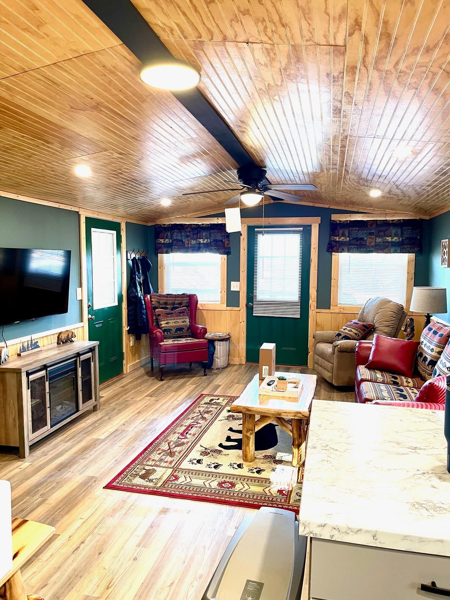 Ferienhaus, Mehrere Betten (Cozy Hollow Cabin) | Wohnbereich
