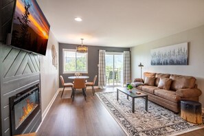 Condo, 1 King Bed with Sofa bed (Adventure Lodge) | Living area - Adventure Lodge (Gatlinburg)