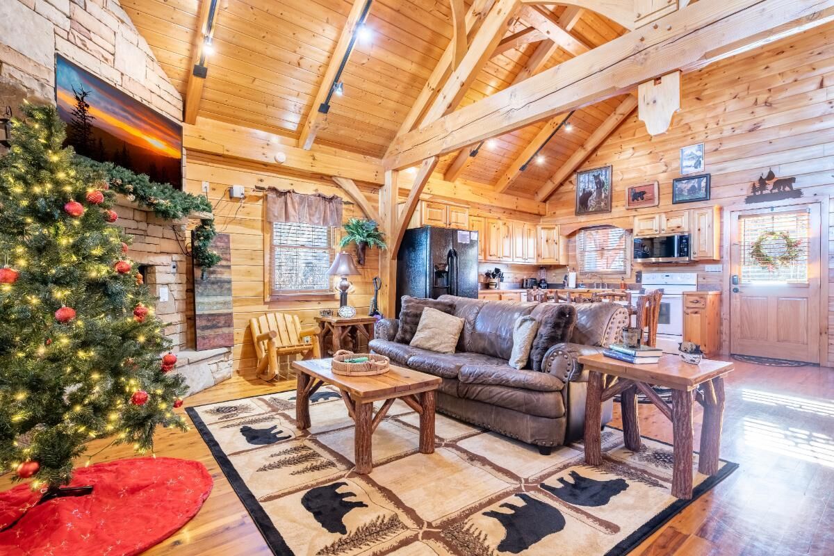Ferienhaus, Mehrere Betten (Smokey's Hideaway) | Wohnbereich