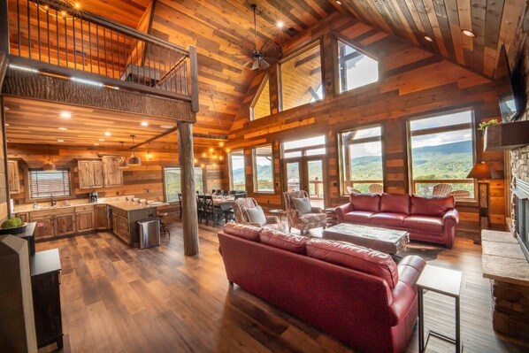Ferienhaus, Mehrere Betten (Hilltop Hideaway) | Wohnbereich