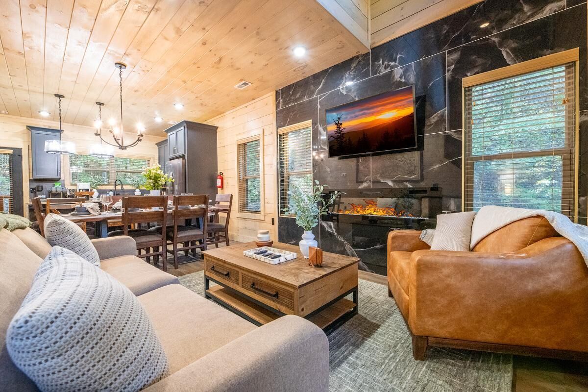 Casa, varias camas (Valley Cove) | Zona de estar
