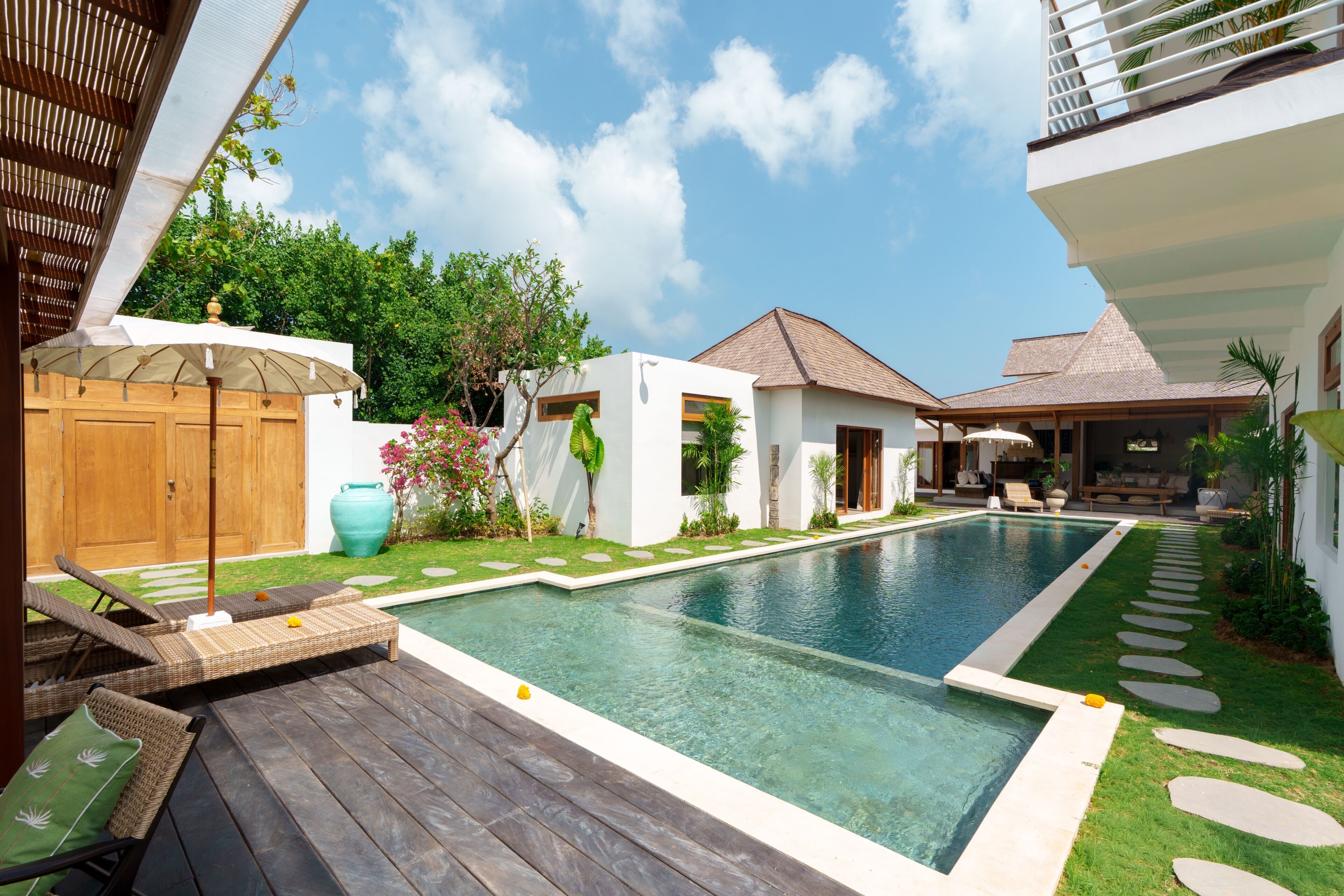 Villa Deluxe, 6 chambres, piscine privée, vue piscine | Vue de la chambre