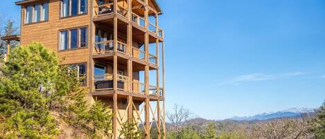 独立别墅, 多张床 (Z - Smoky Peaks Pool Cabin) | 外观