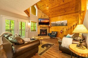 Ferienhaus, Mehrere Betten (Bear Run Getaway) | Wohnbereich