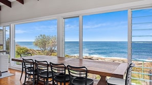 Dining - Sea And Sky - Oceanfront Beach House, Private Pool, WiFi (Mollymook Beach)