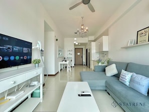 Comfort-Apartment, Meerblick | Wohnbereich
