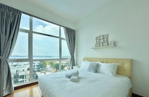 Comfort-Apartment, Meerblick | Kostenloses WLAN, Bettwäsche