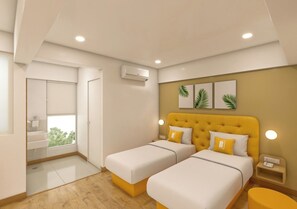 Quarto duplo luxo, vista para a cidade | Spa