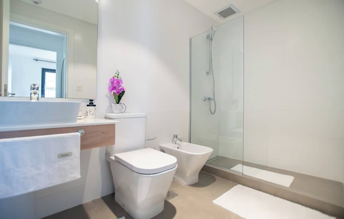 Appartamento, vista città | Bagno