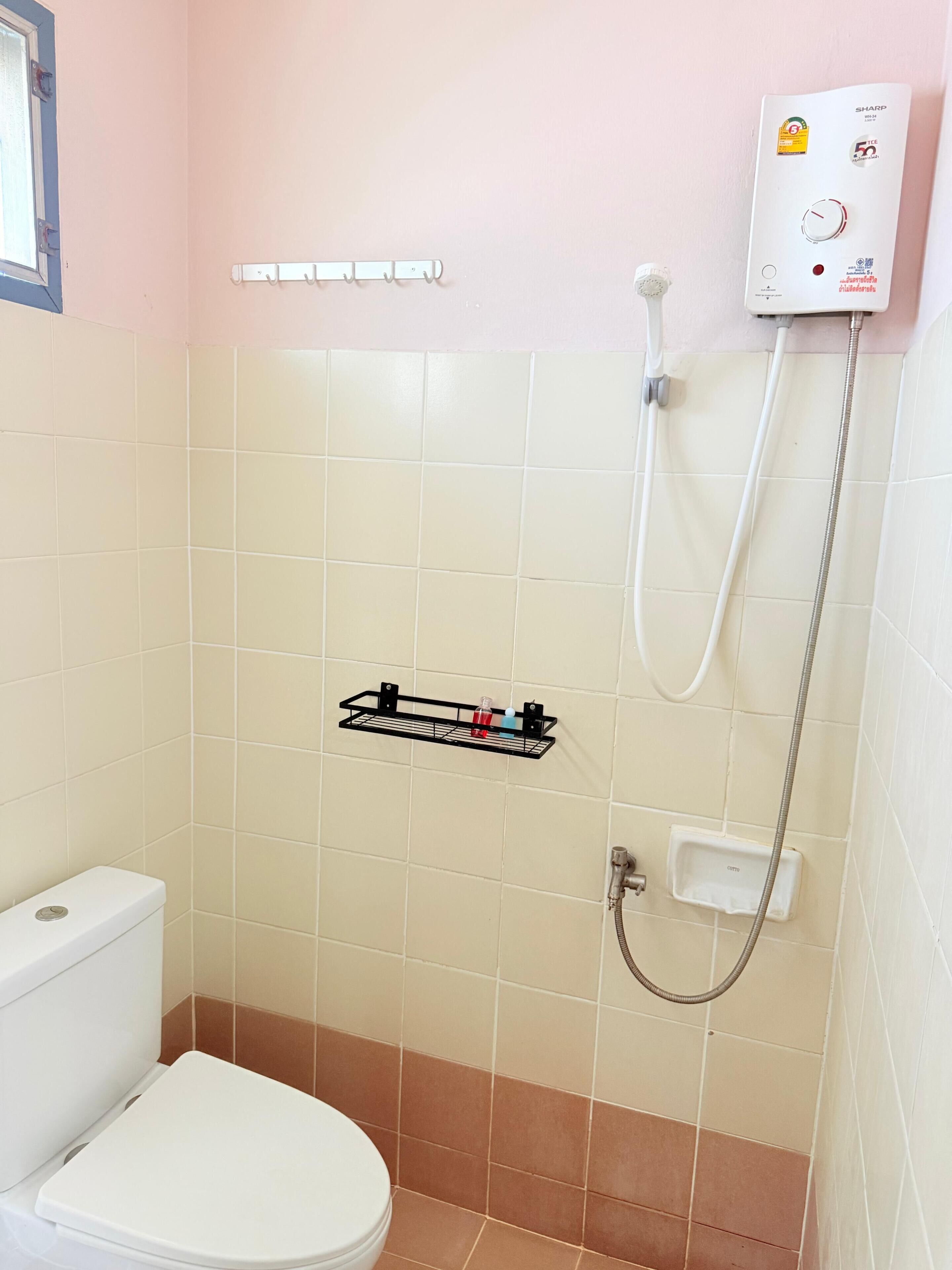 Dobbeltrom – deluxe, balkong, bassengutsikt | Bad